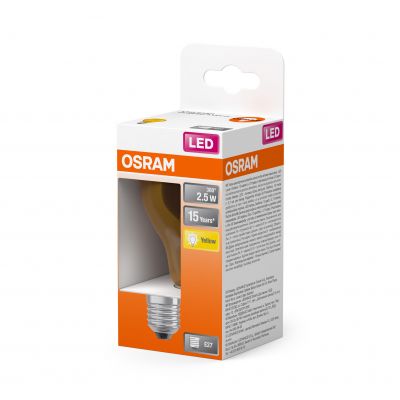 Lampa LED STAR CL A Yellow 15 non-dim 2,5W E27 LEDVANCE (4058075433922)