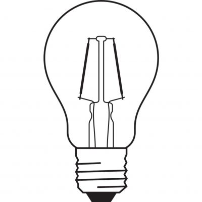 Lampa LED STAR CL A Yellow 15 non-dim 2,5W E27 LEDVANCE (4058075433922)