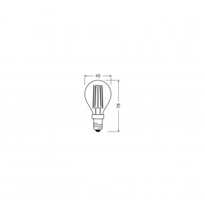 LED STAR+ CL P Act&RelFIL 40 non-dim 5W 827 E14 LAMPA LED LEDVANCE (4058075434745)