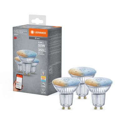 3PAK Żarówka LED GU10 5W 350lm CCT SMART+ WiFi Ściemnialna 4058075486034 LEDVANCE (4058075486034)