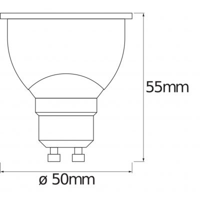 3PAK Żarówka LED GU10 5W 350lm CCT SMART+ WiFi Ściemnialna 4058075486034 LEDVANCE (4058075486034)