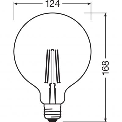 SMART+ Filament Globe Dimmable 60 5,5W E27 LEDVANCE (4058075528291)