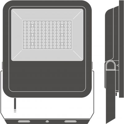 FLOOD LED AREA 72W 830 ASYM 48X92 BK LEDV NAŚWIETLACZ FLOODLIGHT LEDVANCE (4058075539730)