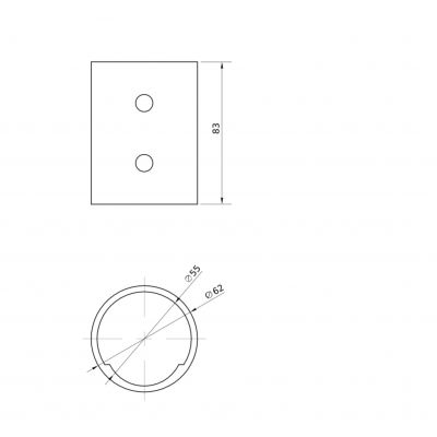 Adapter montażowy do oprawy LED ECO AREA 42/60 POLE REDUCTION 4058075557253 LEDVANCE (4058075557253)