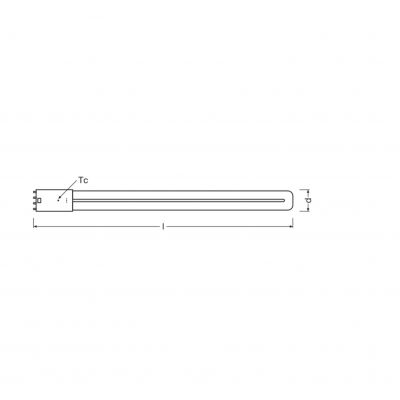 DULUX L LED FR 36 ECG, AC mains 18W 830 2G11 TRZONKI SPECJALNE LEDVANCE (4058075557772)