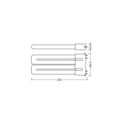 DULUX F LED FR 36 CCG, AC mains 20W 840 2G10 TRZONKI SPECJALNE LEDVANCE (4058075559318)