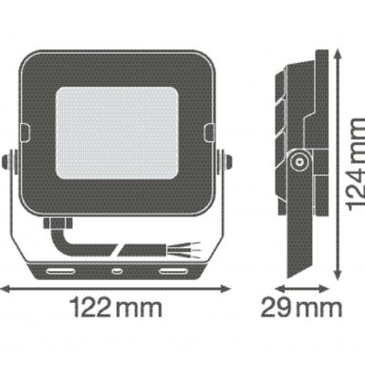 Naświetlacz LED FLOOD COMPACT V 20W 840 SYM 100 WT 4058075574793 LEDVANCE (4058075574793)
