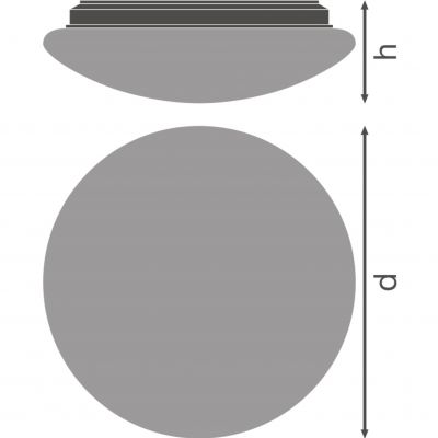 Plafon LED SURFACE CIRCULAR 250 SENSOR 13W 840 IP44 4058075617926 LEDVANCE (4058075617926)