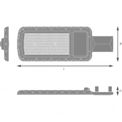 Oprawa uliczna LED URBAN LITE XL 150W 865 IP65 GY 4058075678316 LEDVANCE (4058075678316)