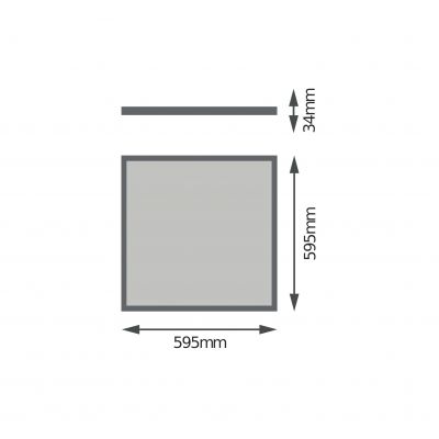 PANEL 4IN1 600 32W 830 UGR19 WT LEDVANCE (4058075699601)