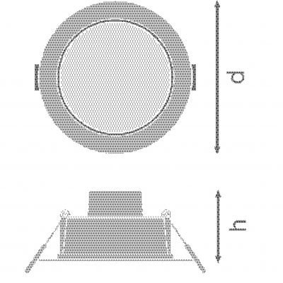 DL IP44 DN 90 4W 840 WT LEDVANCE (4058075702882)