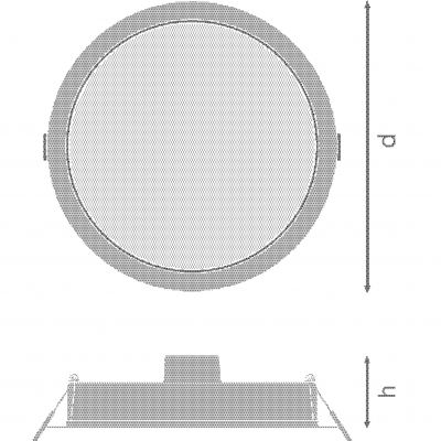 Oprawa LED DOWNLIGHT IP44 DN 165 13W 840 WT 4058075703087 LEDVANCE (4058075703087)