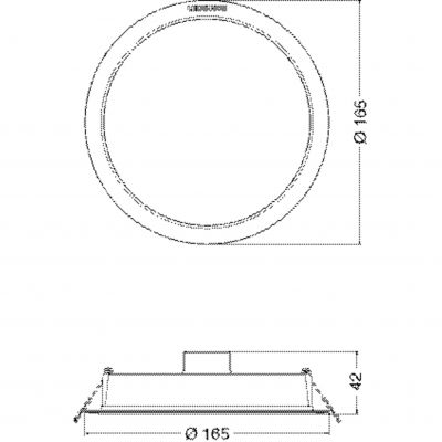 Oprawa LED DOWNLIGHT IP44 DN 165 13W 840 WT 4058075703087 LEDVANCE (4058075703087)