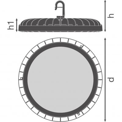 Oprawa LED HIGH BAY COMPACT 225W 840 110DEG IP65 4058075708204 LEDVANCE (4058075708204)
