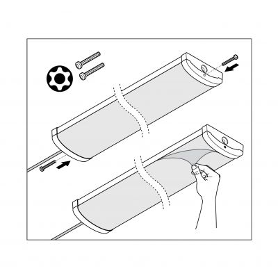 LINEAR SURFACE 600 P 18W 840 WT IP44 LEDVANCE (4058075733091)