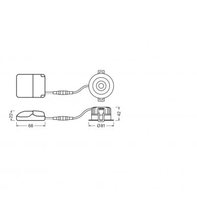 SP FP FIX P 8W 927 PS DIM IP65 WT LEDVANCE (4058075799721)