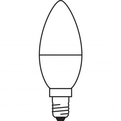 Żarówka LED /4szt./ Świeczka E14 4,9W=40W 4000K nautralna biel 180st OSRAM (4058075819610)