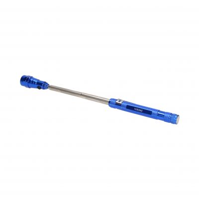 Latarka teleskopowa 17-57 cm, 3 LED, 4 x LR44, wyginana głowica, magnes WL-9 ORNO (WL-9)
