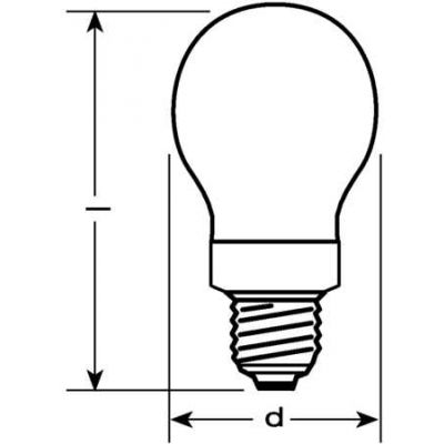 Ledvance Świetlówka DULUX VALUE CLASSIC A 7W 2700K E27 7W/827 4008321396273 OSRAM LEDVANCE (4008321396273)