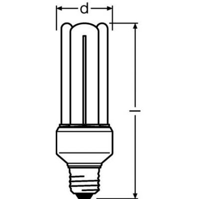 Świetlówka kompaktowa DULUX STAR 21W 2700K 827 220-240V E27 FS1 OSRAM LEDVANCE (4008321063526)