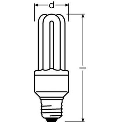 Świetlówka kompaktowa DULUX STAR 14W 2700K 827 220-240V E27 FS1 OSRAM LEDVANCE (4008321063298)