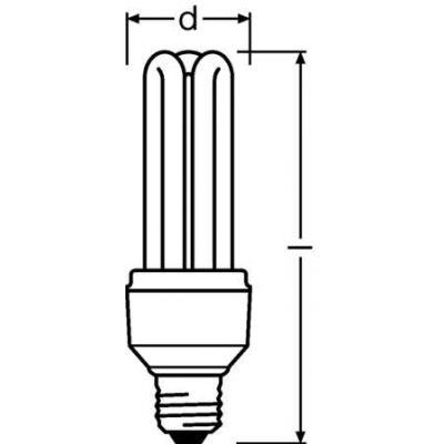 Świetlówka kompaktowa DULUX STAR 17W 2700K 827 220-240V E27 FS1 OSRAM LEDVANCE (4008321063441)