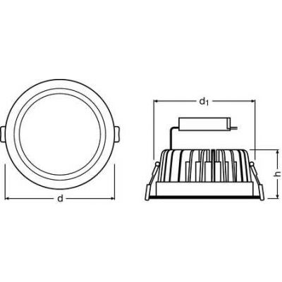 Downlight LED 14W 4000K 230V IP20 Ledvance (4058075000025)