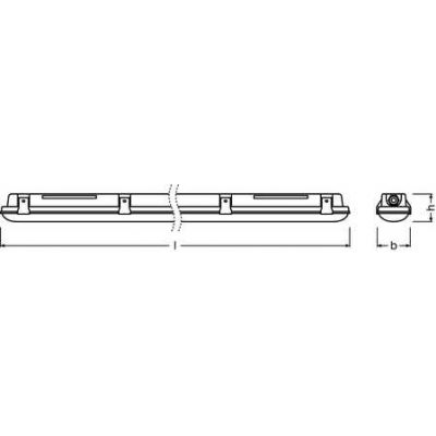 Oprawa hermetyczna DAMP PROOF LED 1500 30W 4000K IP65 LEDVANCE (4058075000940)