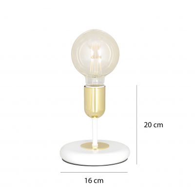 Emibig lampka nocna JUKA LN1 WHITE E-27 60W MAX 581/LN1 (581/LN1)