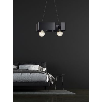 Emibig lampa wisząca KOMA 2 BLACK E27 60W MAX 630/2 (630/2)