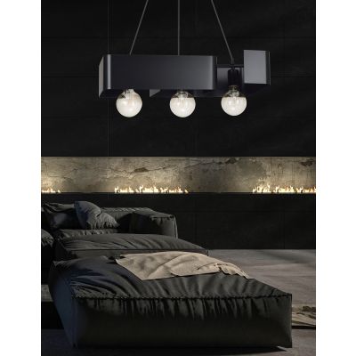 Emibig lampa wisząca KOMA 3 BLACK E27 60W MAX 630/3 (630/3)