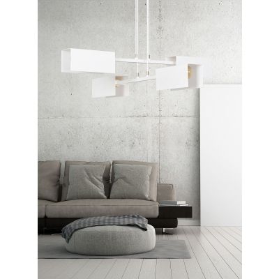 Emibig lampa wisząca TOLOS 4 WHITE E27 60W MAX 634/4 (634/4)