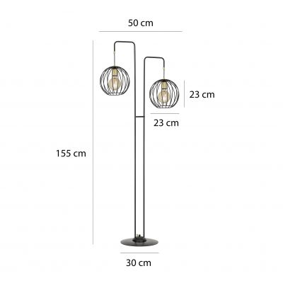 Emibig lampa stojąca ALBIO LP2 WHITE E-27 60W MAX 145/LP2 (145/LP2)