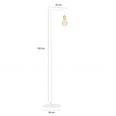 Emibig lampa stojąca JUKA LP1 WHITE E-27 60W MAX 581/LP1 (581/LP1)