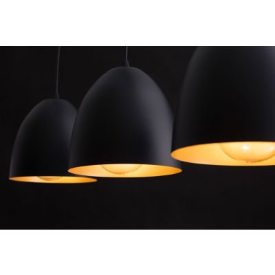 Emibig lampa wisząca LENOX 1 BLACK / GOLD E27 60W MAX 410/1 (410/1)