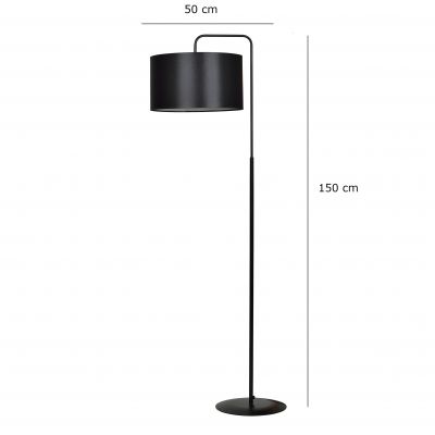 Emibig lampa stojąca TRAPO LP1 BLACK / WHITE E27 60W MAX 570/2 (570/2)