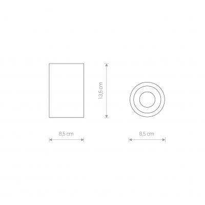 Nowodvorski plafon łazienkowy Alpha GU10 czarny IP54 8363 (8363)