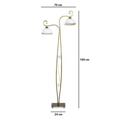 Emibig lampa stojąca WIVARA LP2 GOLD E27 60W MAX 149/LP2 (149/LP2)