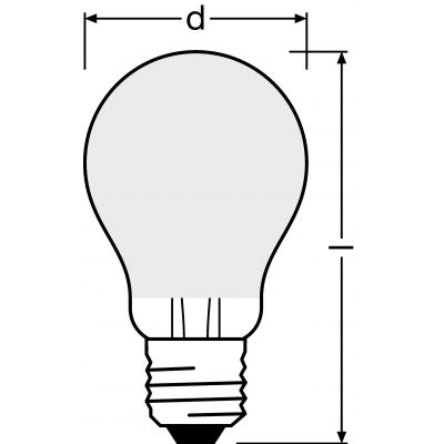PARATHOM CL A GL FR 60 7W 827 E27 LEDVANCE (4058075817234)