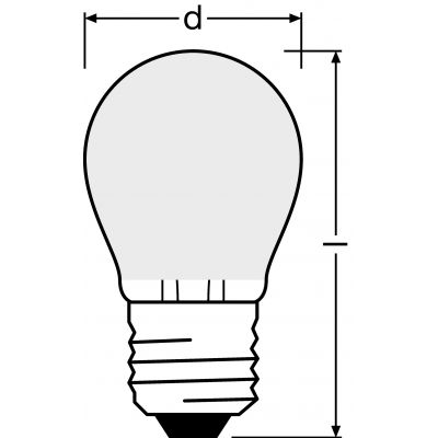 PARATHOM CL P GL FR 25 2,8W 827 E27 LEDVANCE (4058075288027)