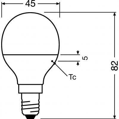 Ledvance Żarówka LED STAR CLASSIC P40 E14 fr (4052899911932)