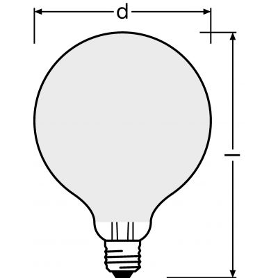 PARATHOM CL GLOBE95 GL FR 100 11W 827 E27 LEDVANCE (4058075438736)