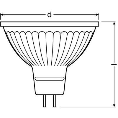 PARATHOM MR16 50 36° 7,2W 827 GU5.3 LEDVANCE (4058075449404)