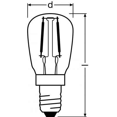 PARATHOM SPECIAL T26 FIL 10 1,3W 827 E14 LEDVANCE (4058075432215)