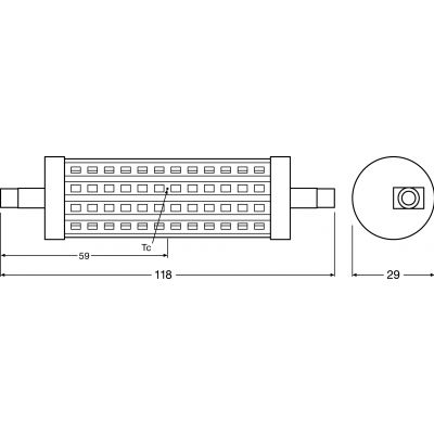 PARATHOM LINE 118 CL 100 12,5W 827 R7S LEDVANCE (4058075812116)