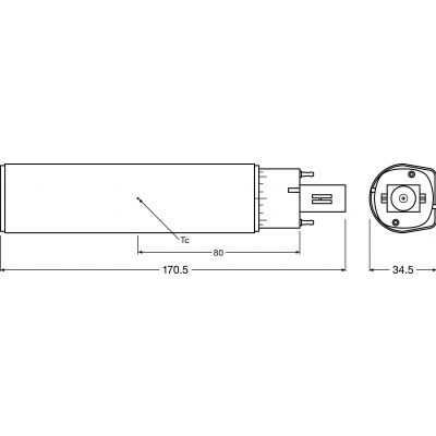 DULUX D LED 10W 840 230V EM G24D LEDVANCE (4058075024991)