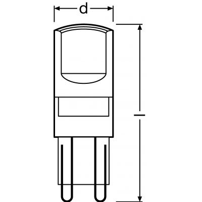 PARATHOM PIN CL 20 1,9W 827 G9 LEDVANCE (4058075811454)