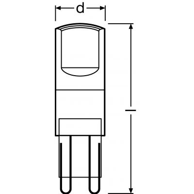 PARATHOM PIN CL 30 2,6W 827 G9 LEDVANCE (4058075811515)