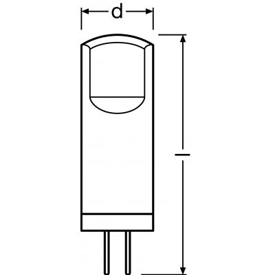 PARATHOM PIN CL 20 1,8W 827 G4 LEDVANCE (4058075811430)