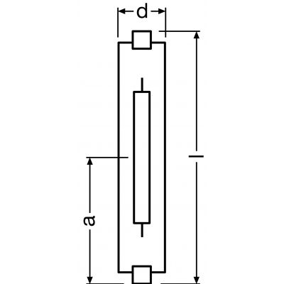 Ledvance Lampa sodowa - NAV-TS 150W SUPER 4Y RX7S-24 FS1 OSRAM (4050300281667)